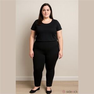 Hype Collection black outer seam detail skinny pants Woman’s size 1X